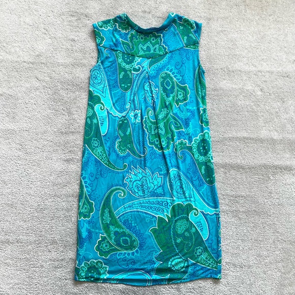 TORI RICHARD HONOLULU DON'T BE BLUE ALEXIA DRESS SIZE SMALL VACATION RESORT - Picture 3 of 11